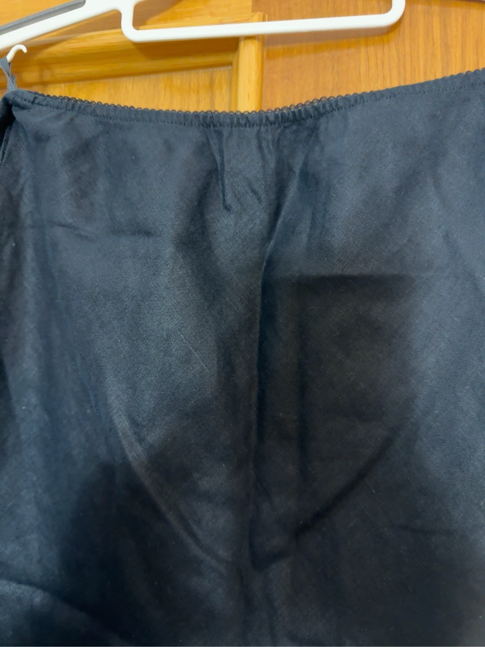 Black flared skirt with ruffle size approx. 42/44 – photo 3